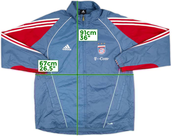 2004-05 Bayern Munich adidas Hooded Rain Jacket - 8/10 - (L/XL)