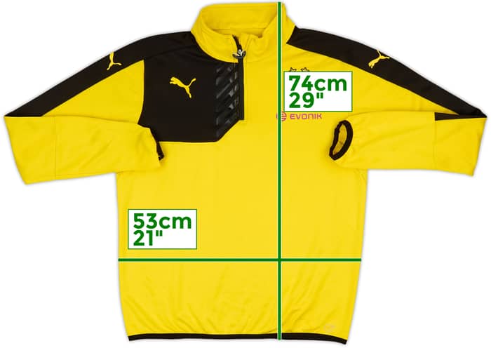 2015-16 Borussia Dortmund 1/4 Zip Sweat Top - 6/10 - (L)