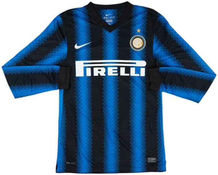 2010-11 Inter Milan Home L/S Shirt Sneijder #10 - 8/10 - (S)