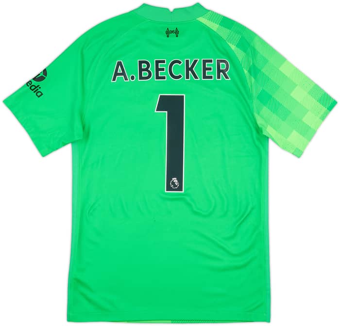 2021-22 Liverpool GK Shirt S/S A.Becker #1 - 7/10 - (S)