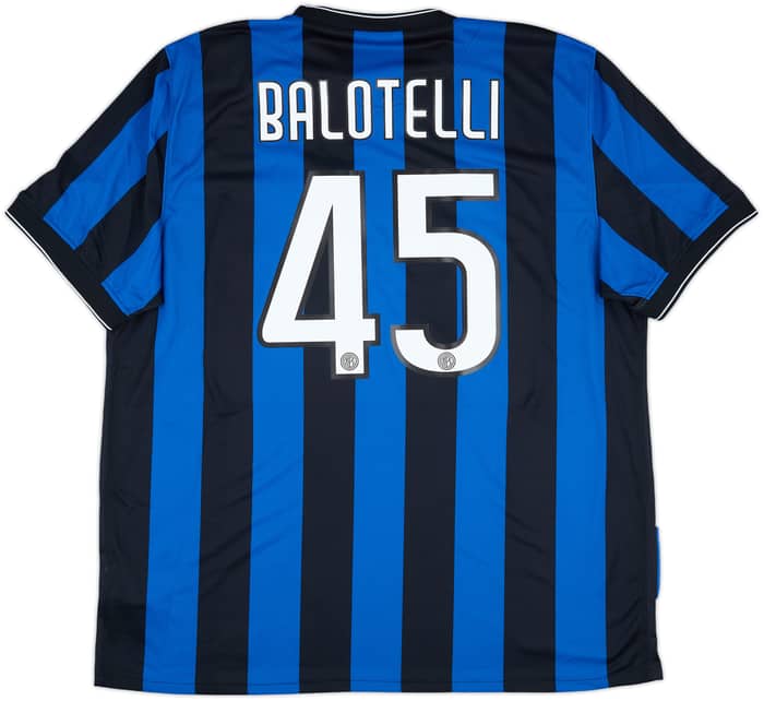 2009-10 Inter Milan Home Shirt Balotelli #45 (XXL)