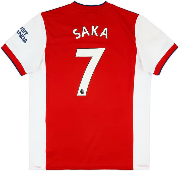 2021-22 Arsenal Home Shirt Saka #7 - 6/10 - (XL)