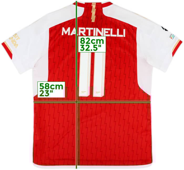 2023-24 Arsenal Home Shirt Martinelli #11 - 9/10 - (XL)