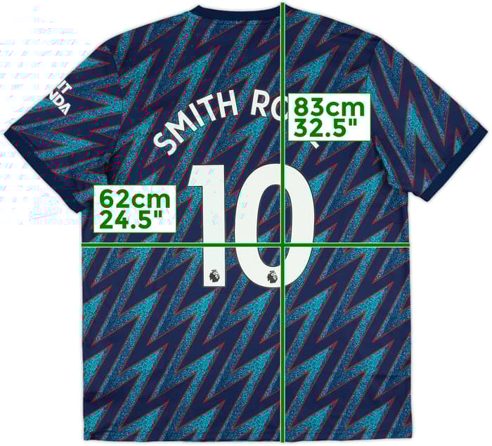 2021-22 Arsenal Third Shirt Smith Rowe #10 - 10/10 - (XL)