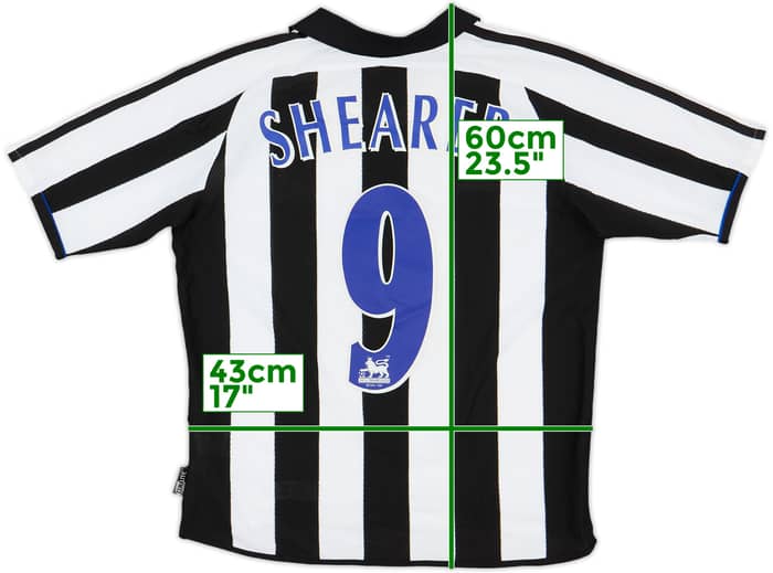 2003-05 Newcastle Home Shirt Shearer #9 - 8/10 - (L.Boys)