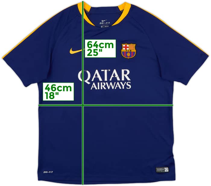 2015-16 Barcelona Nike Training Shirt - 5/10 - (XL.Boys)