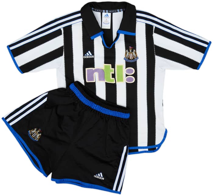 2000-01 Newcastle Home Shirt & Shorts - 7/10 - (L.Boys)