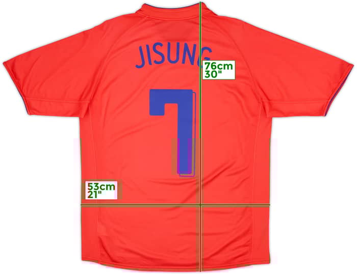2006-08 South Korea Home Shirt Ji Sung #7 - 5/10 - (L)