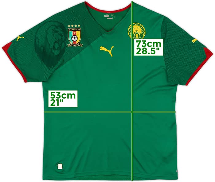 2010-11 Cameroon Home Shirt - 8/10 - (M)
