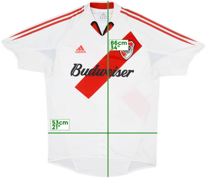 2004-05 River Plate Home Shirt - 8/10 - (L/XL)