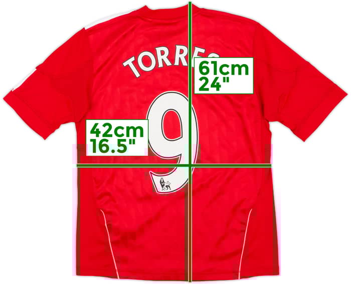 2010-12 Liverpool Home Shirt Torres #9 - 6/10 - (M.Boys)