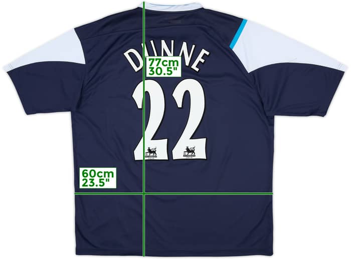 2005-06 Manchester City Away Shirt Dunne #22 - 7/10 - (XL)