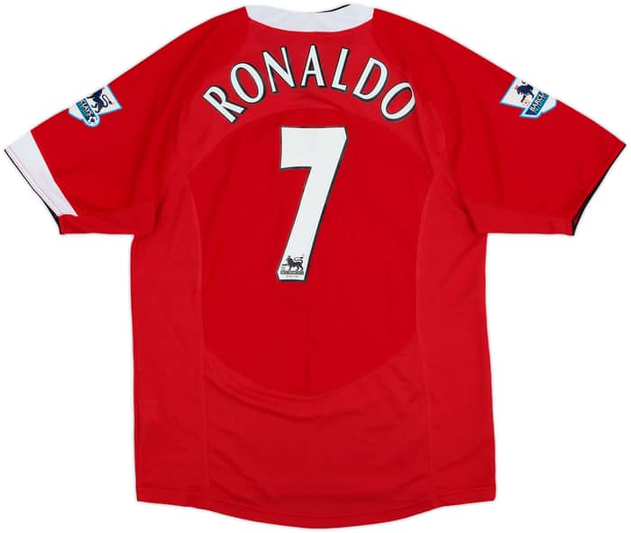 2004-06 Manchester United Home Shirt Ronaldo #7 - 9/10 - (S)