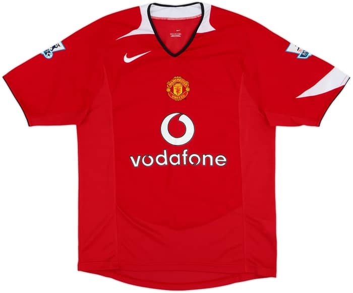 2004-06 Manchester United Home Shirt Ronaldo #7 - 9/10 - (S)
