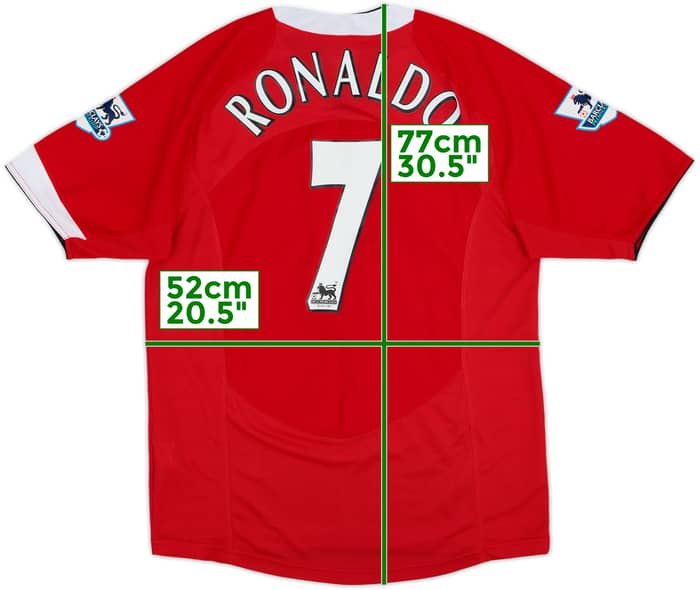 2004-06 Manchester United Home Shirt Ronaldo #7 - 9/10 - (S)