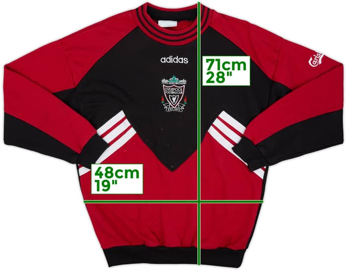 1993-95 Liverpool adidas Sweat Top - 6/10 - (M)