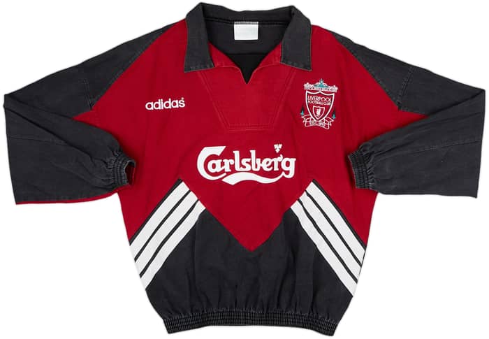 1993-95 Liverpool adidas Drill Top - 8/10 - (M)