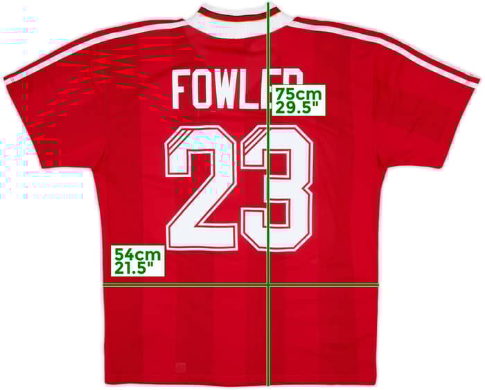 1995-96 Liverpool Home Shirt Fowler #23 - 10/10 - (L)