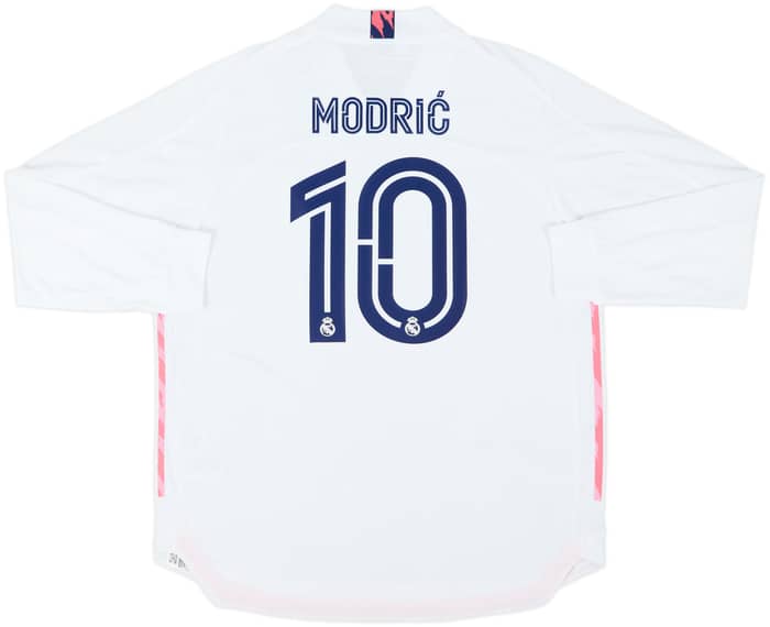 2020-21 Real Madrid Authentic Home L/S Shirt Modric #10 (XL)