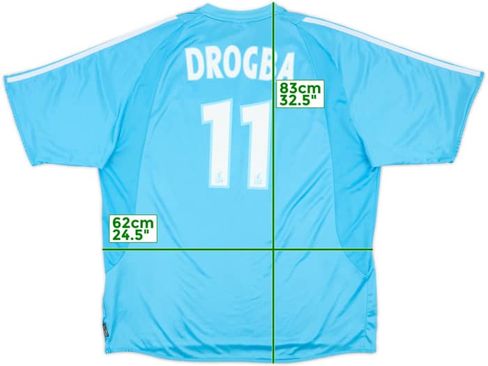 2003-04 Olympique Marseille Away Shirt Drogba #11 - 8/10 - (XXL)