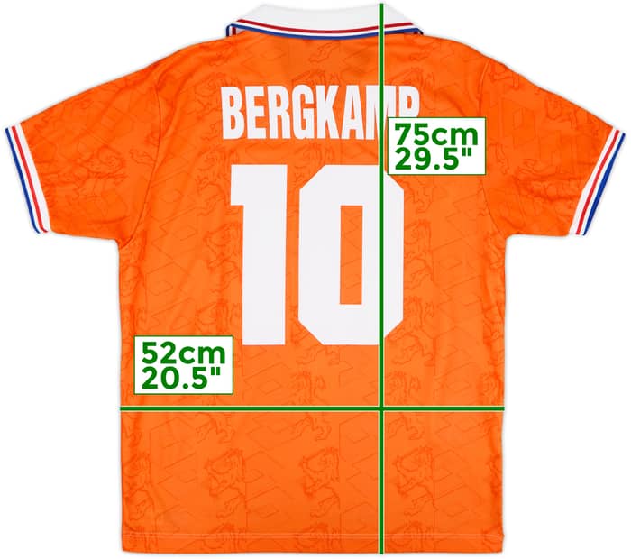 1994 Netherlands Home Shirt Bergkamp #10 - 9/10 - (M)