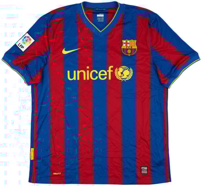 2009-10 Barcelona Home Shirt Ibrahimovic #9 - 10/10 - (L)