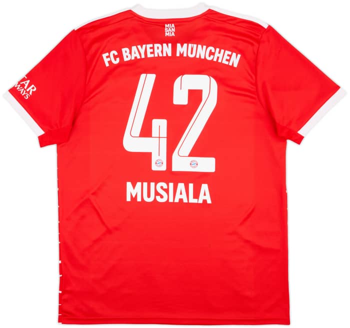 2022-23 Bayern Munich Home Shirt Musiala #42 - 9/10 - (L)