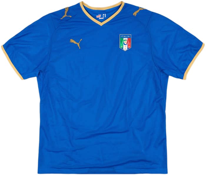 2007-08 Italy Home Shirt - 8/10 - (XL)
