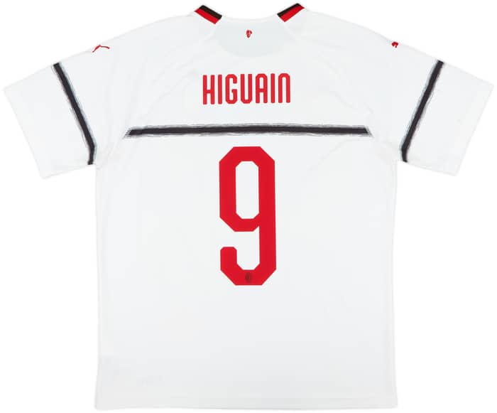2018-19 AC Milan Away Shirt Higuain #9 - 4/10 - (L)