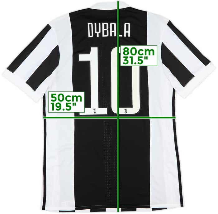 2017-18 Juventus Authentic Home Shirt Dybala #10 - 10/10 - (L)