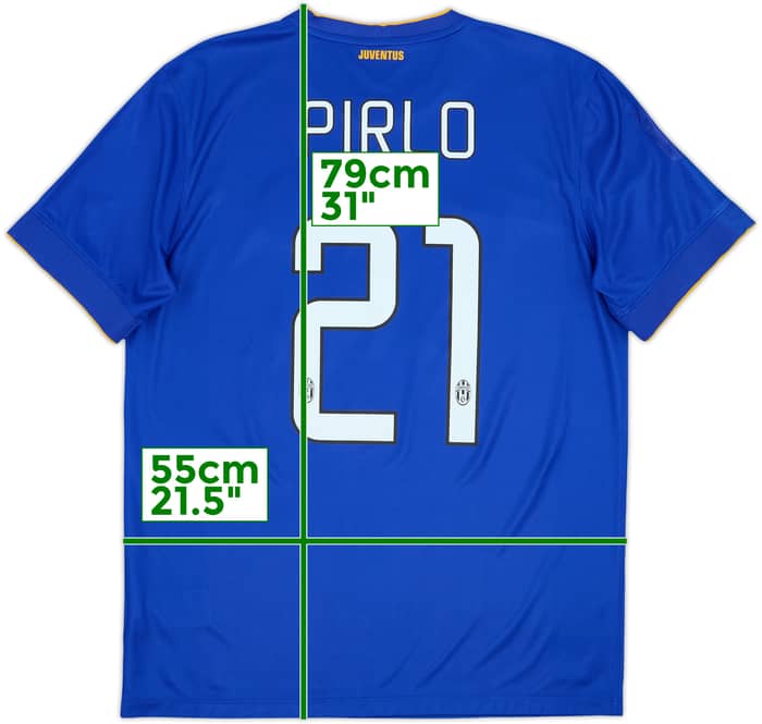 2014-15 Juventus Away Shirt Pirlo #21 - 7/10 - (L)