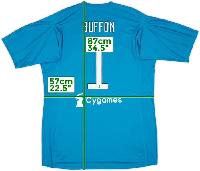 2017-18 Juventus Authentic GK S/S Shirt Buffon #1 (XL)