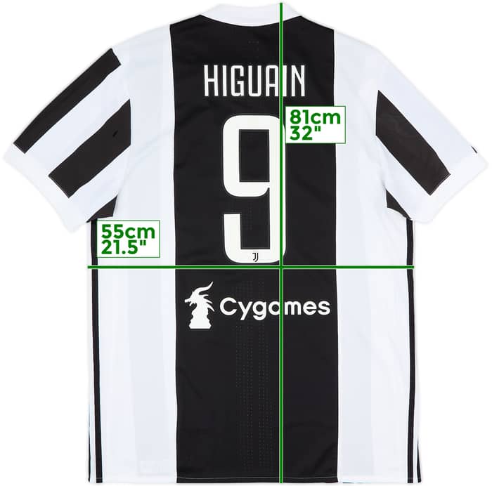 2018-19 Juventus Authentic Home Shirt Higuain #9 (XL)