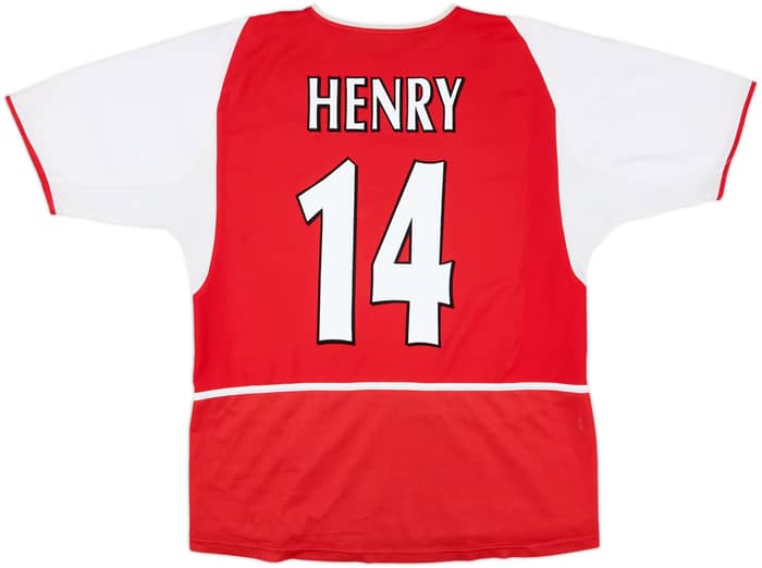 2002-04 Arsenal Home Shirt Henry #14 - 8/10 - (XL)