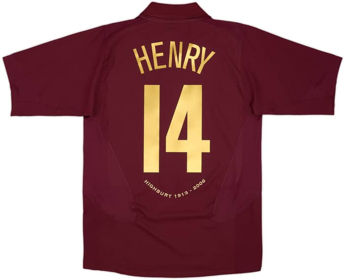 2005-06 Arsenal Home Shirt Henry #14 - 8/10 - (M)
