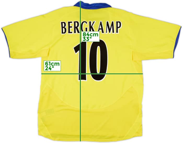 2003-05 Arsenal Away Shirt Bergkamp #10 - 10/10 - (XL)