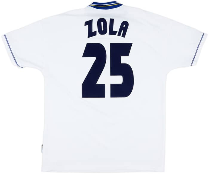 1998-00 Chelsea Away Shirt Zola #25 - 8/10 - (XL)