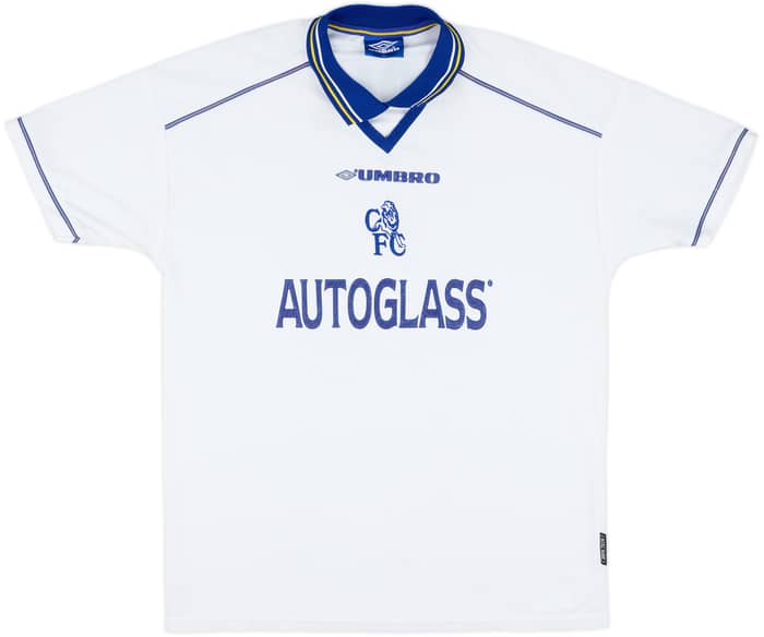 1998-00 Chelsea Away Shirt Zola #25 - 8/10 - (XL)