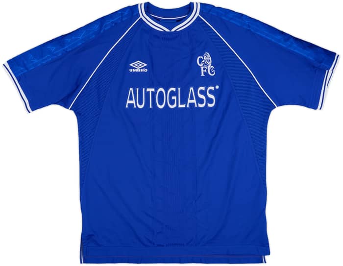 1999-01 Chelsea Home Shirt Zola #25 - 9/10 - (XL)