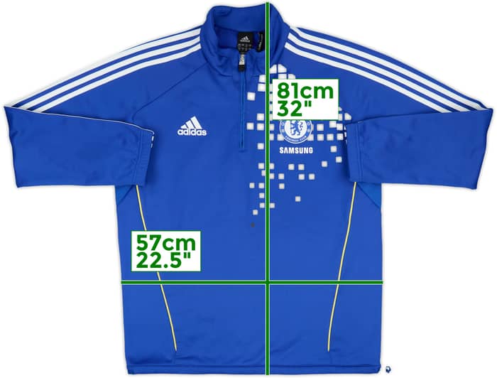 2011-12 Chelsea adidas 1/4 Zip Training Top - 8/10 - (L)