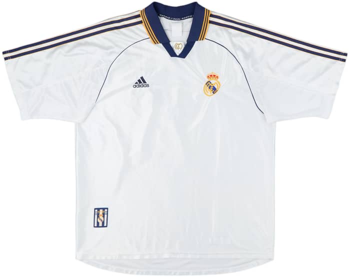 1998-00 Real Madrid Home Shirt Raul #7 - 8/10 - (XXL)