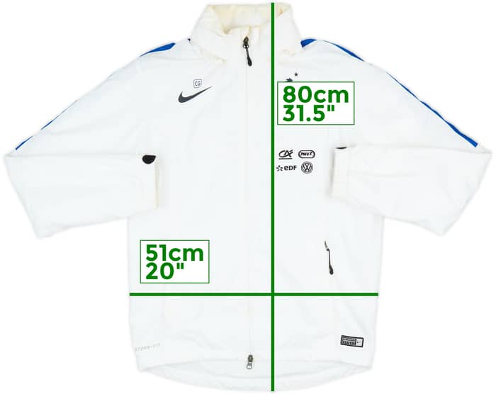 2017-18 France Staff Issue Nike Hooded Rain Jacket - 6/10 - (S)