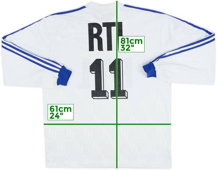 1980s Coupe de France Home L/S Shirt #11 - 9/10 - (XL)