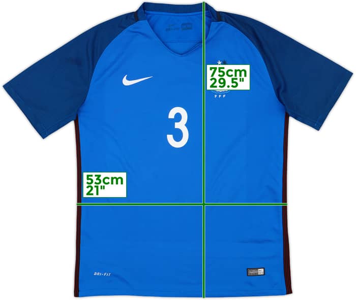 2016-17 France Home Shirt #3 - 5/10 - (M)