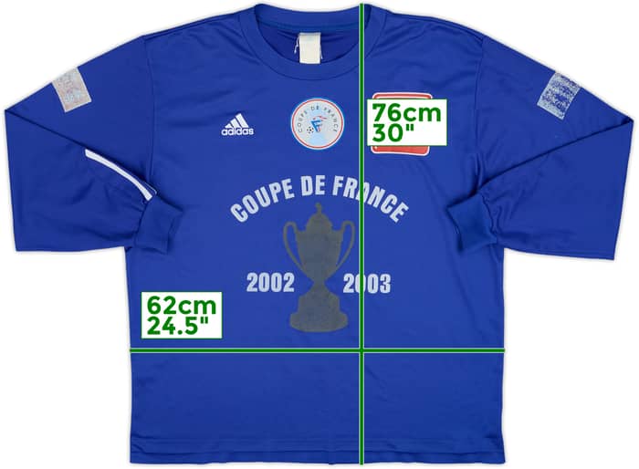 2002-03 adidas Coupe de France L/S Shirt #10 - 5/10 - (XL)