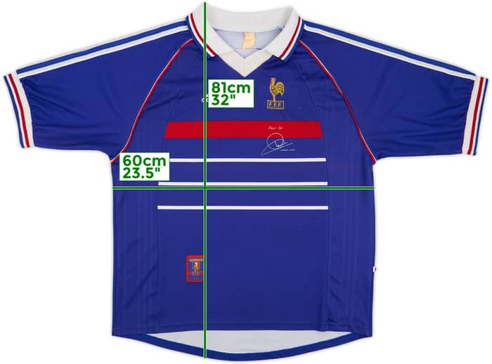 1998-00 France 'Pour Toi Zinedine Zidane' Home Shirt - 7/10 - (XL)