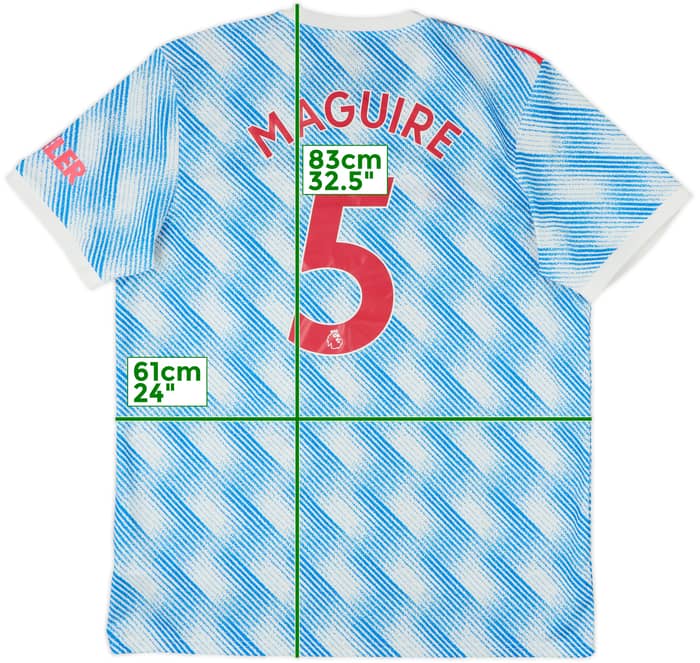 2021-22 Manchester United Away Shirt Maguire #5 - 8/10 - (XL)