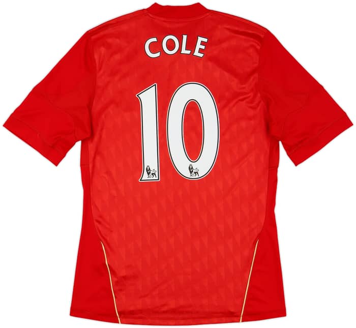 2010-12 Liverpool Home Shirt Cole #10 - 6/10 - (M)