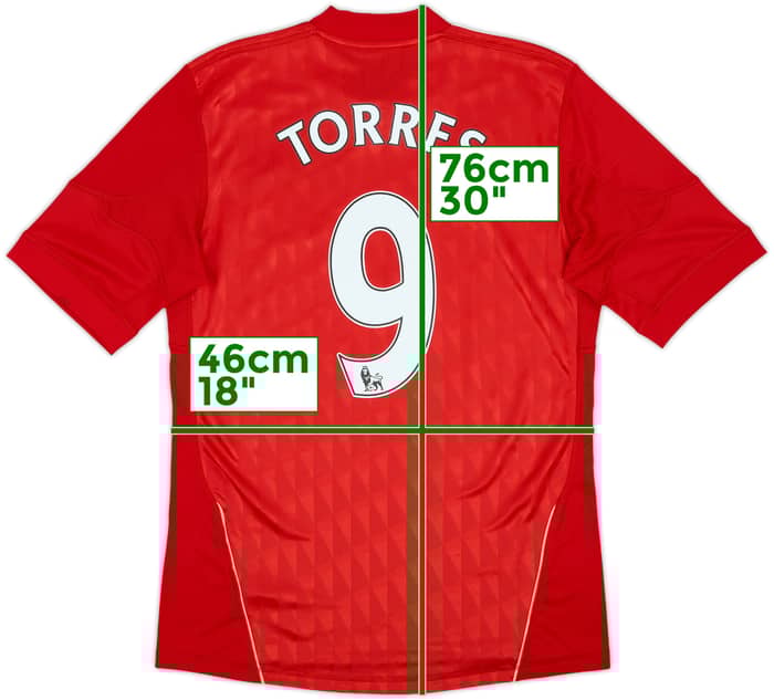 2010-12 Liverpool Home Shirt Torres #9 - 5/10 - (S)