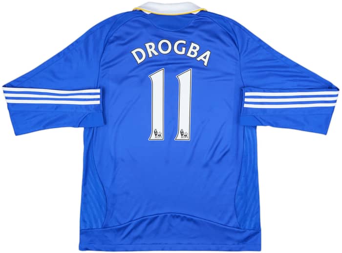 2008-09 Chelsea Home L/S Shirt Drogba #11 - 8/10 - (L)